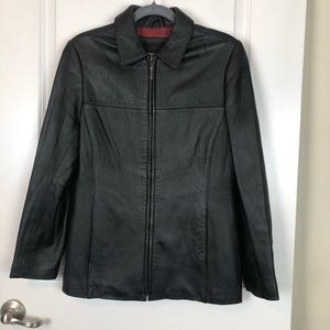 Men Mossino Leather jacket